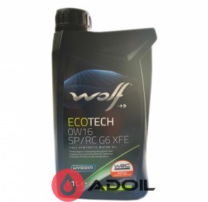 Wolf Ecotech 0w-16 Sp/Rc G6 Xfe