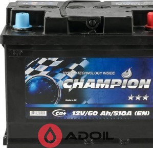 Black 60Ah/12V Champion Euro(0)