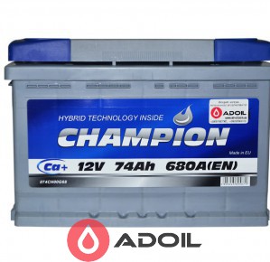 Black 74Ah/12V Champion Euro(0)