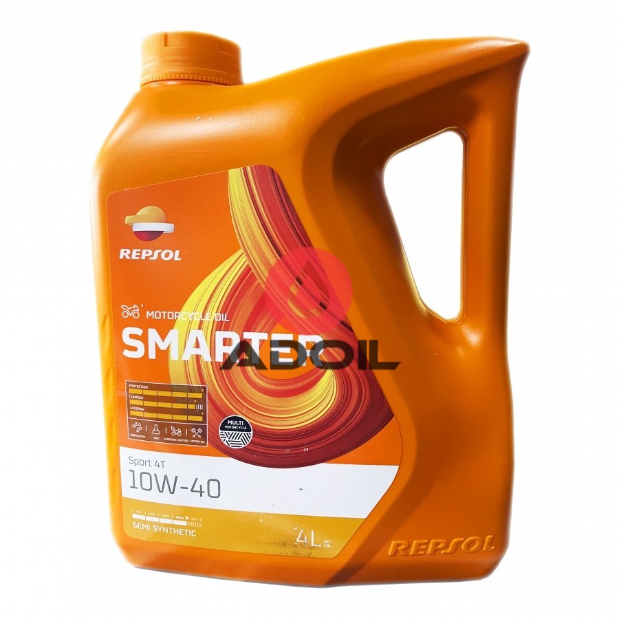 Repsol Smarter 10W40 Semi-synthetic oil 4T 4L