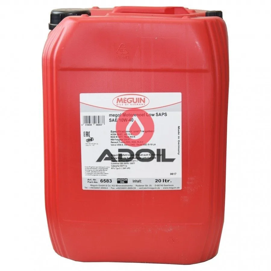 Meguin Megol Motorenoel Low Saps 10w-40