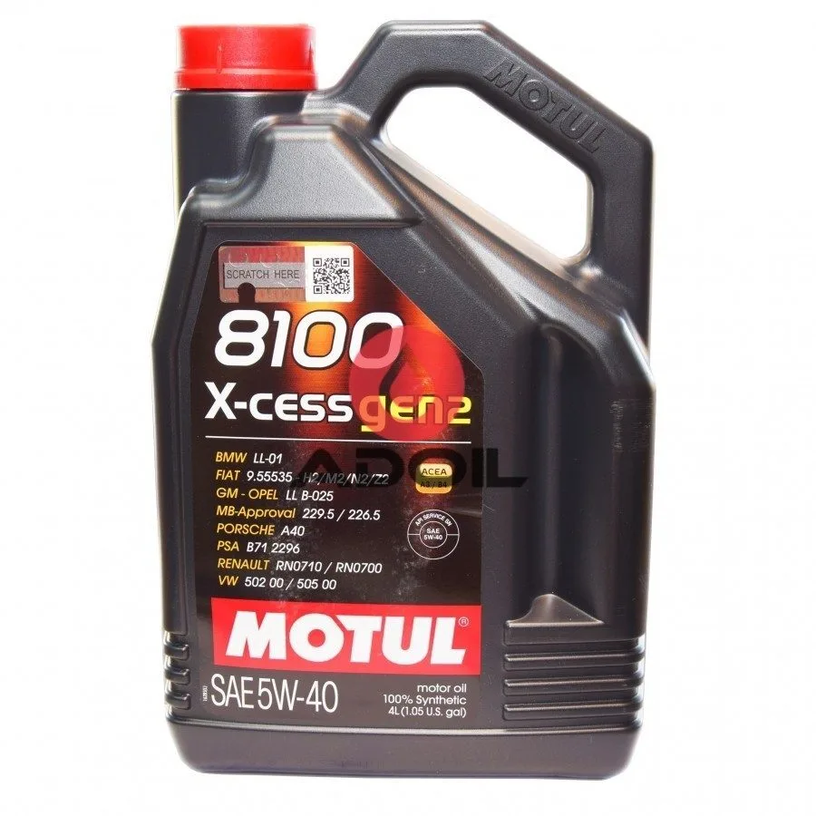 Motul 8100 X-cess Gen2 Sae 5w-40