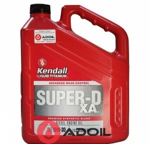 Kendall Super-D XA Premium Synthetic Blend Diesel Engine Oil Ti 10w-30