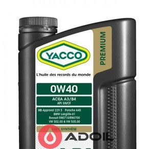 Yacco Premium Vx 1000 LL 0w-40