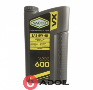 Yacco Vx 600 5w-40