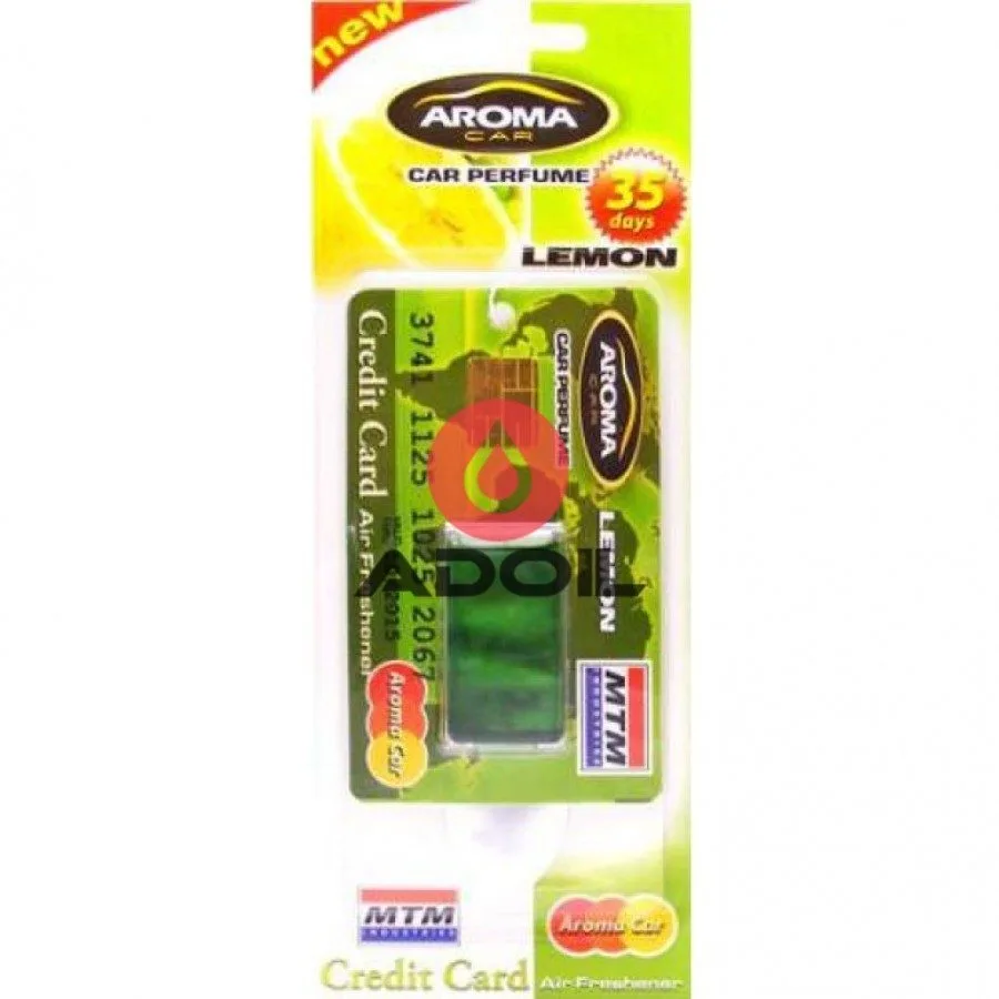 Aroma Car Credit Card Lemon
