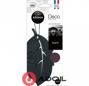 Aroma Car Deco Leaf Black