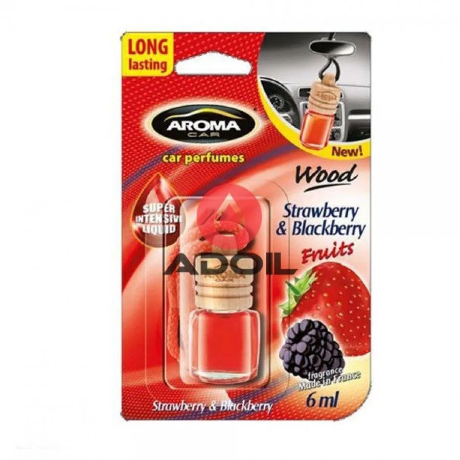 Aroma Car Wood Strawberry &amp; Blackberry