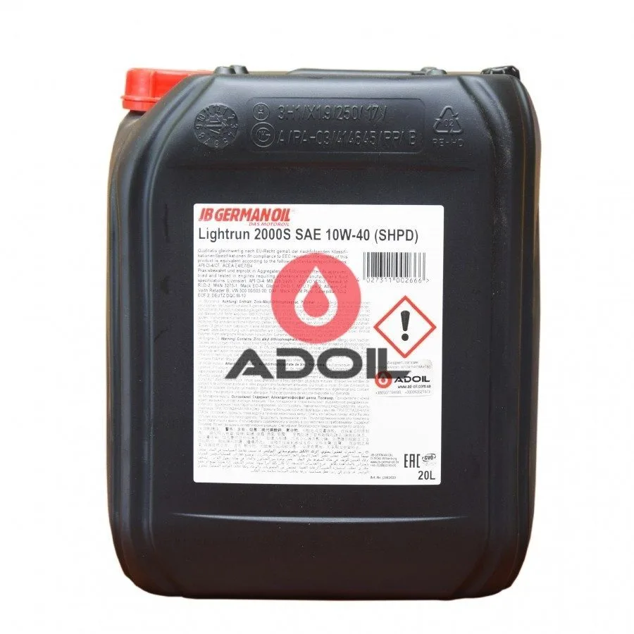 JB German Oil Lightrun 2000S 10w-40 Shpd