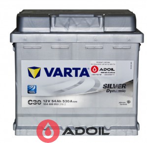 VARTA 554400053 54Ач 530А (0) Silver Dynamic C30
