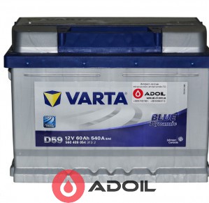 VARTA 560409054 60Ач 540А (0) Blue Dynamic D59