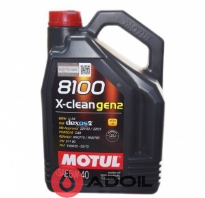 Motul 8100 X-clean Gen2 Sae 5w-40