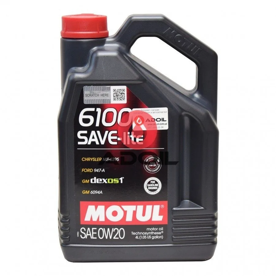 Motul 6100 Save-Lite Sae 0w-20