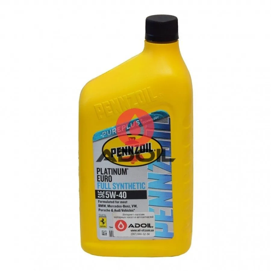 Pennzoil Platinum Euro 5w40 Full Synthetic