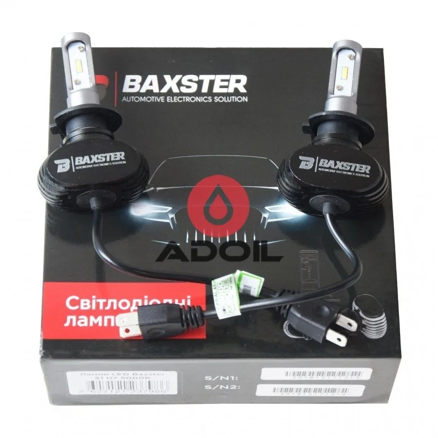 Комплект LED ламп BAXSTER S1 H7 5000K