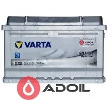 VARTA 574402075 74Ач 750А (0) Silver Dynamic E38