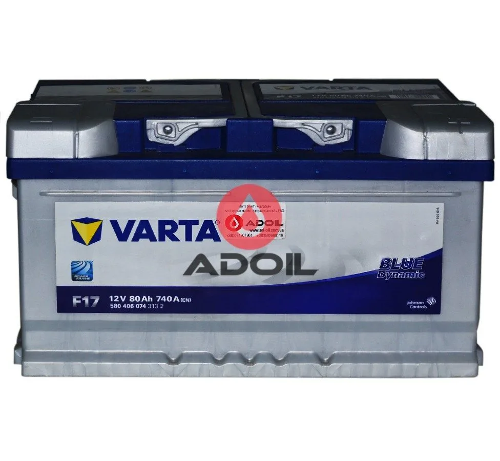 Varta 580406074 80Ач 740А (0) Blue Dynamic F17