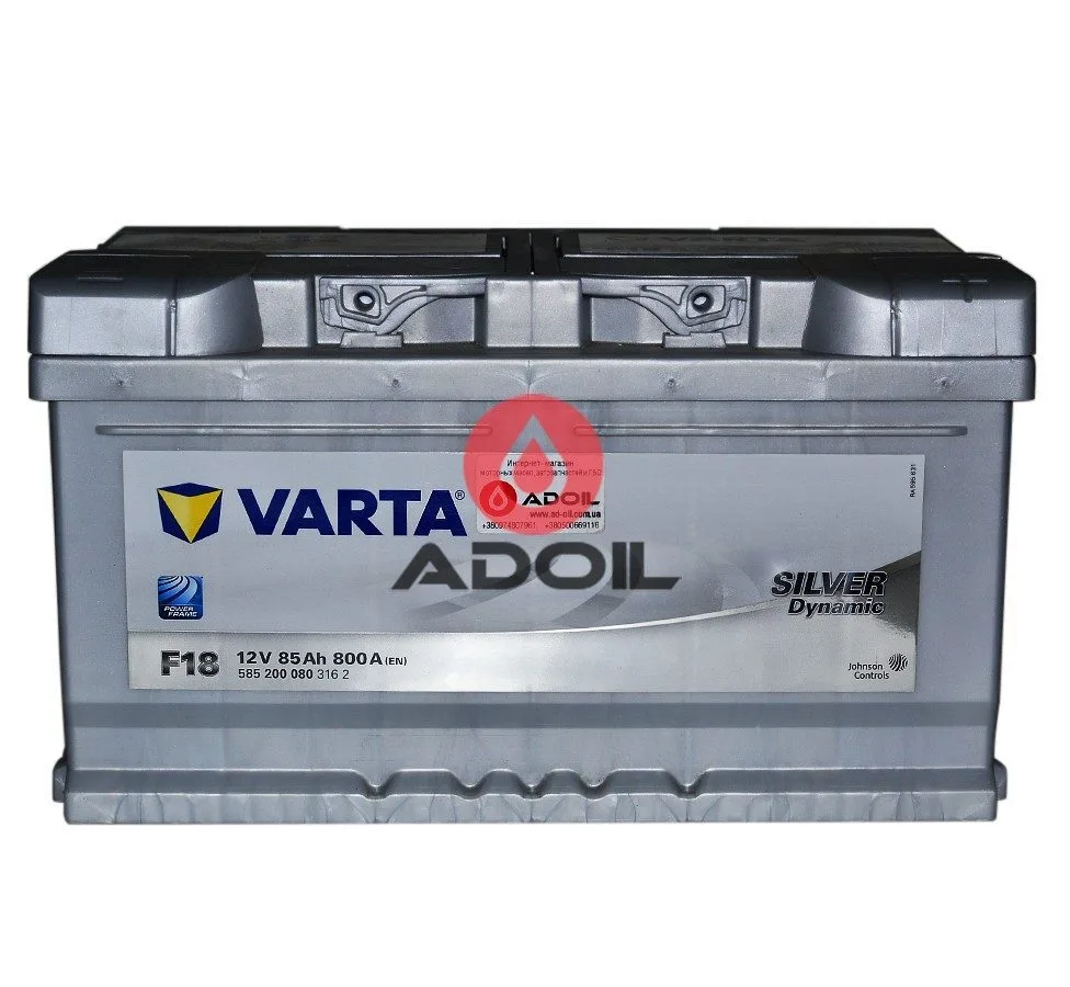VARTA 585200080 85Ач 800А (0) Silver Dynamic F18