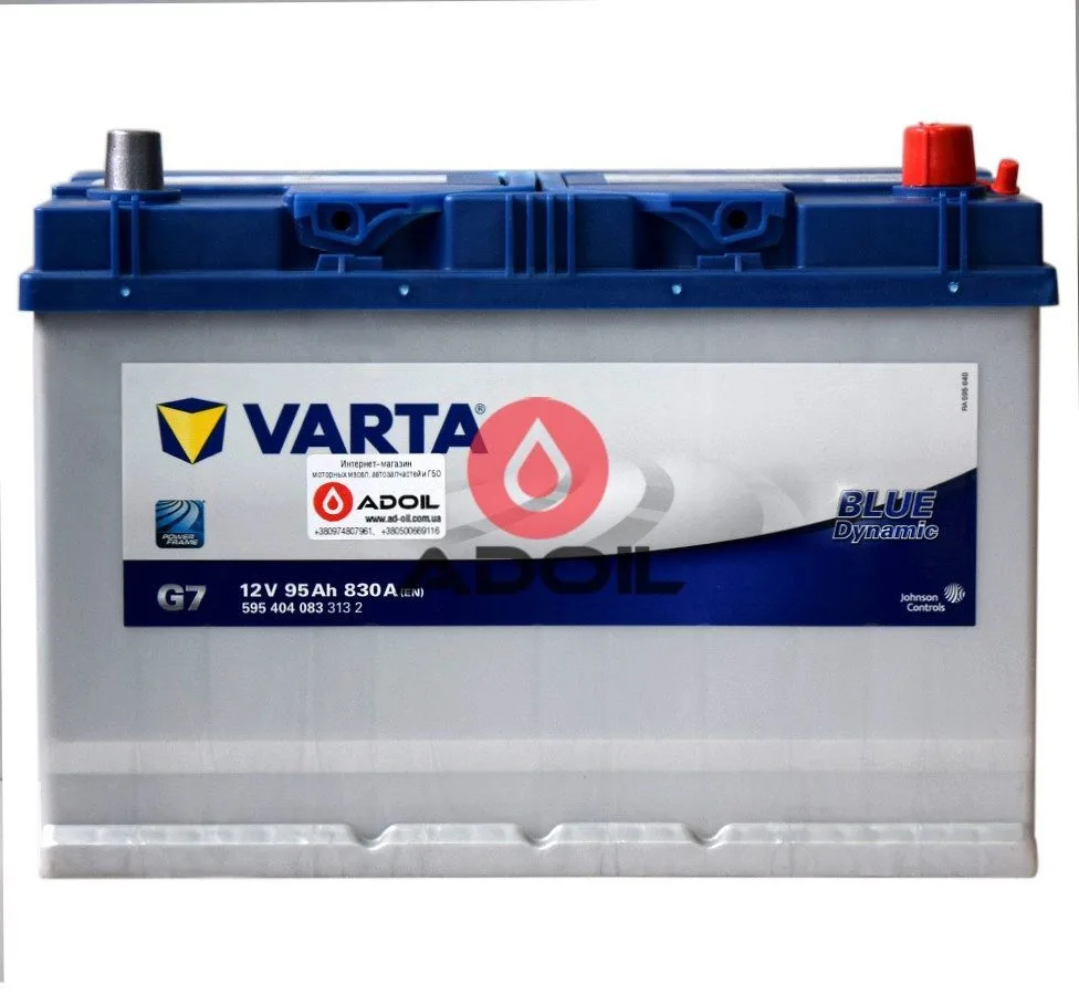 Varta 595404083 95Ач 830А(0) Blue Dynamic G7