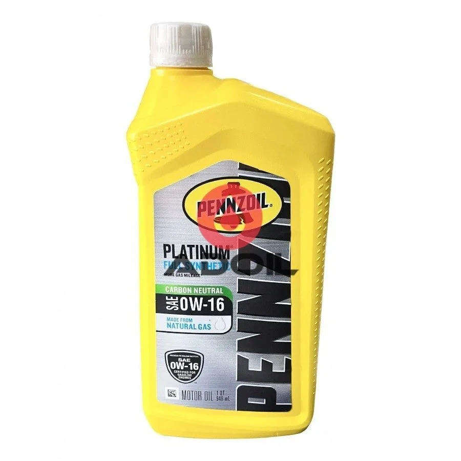 Pennzoil Platinum Sae 0w-16