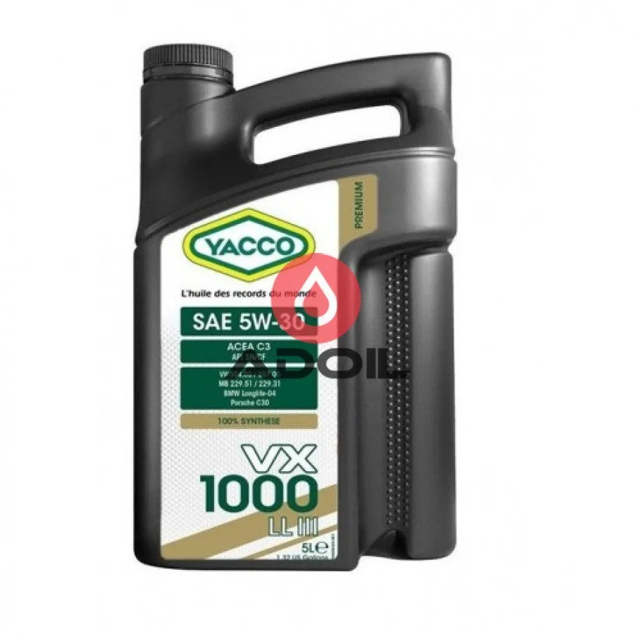 Yacco Vx 1000 LL III 5w-30