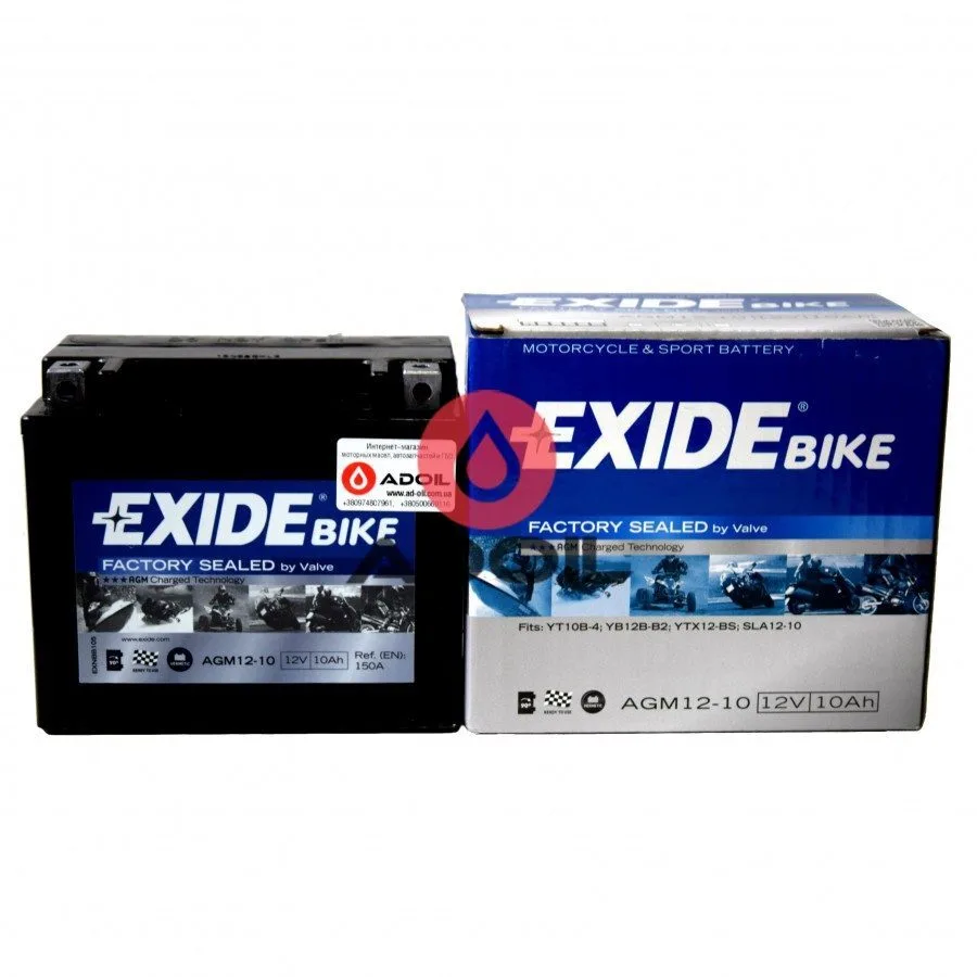 Аккумулятор гелевый Exide SLA12-10=AGM12-10