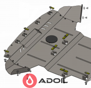 Система захисту моторного відсіку Кольчуга стандарт, Audi Q7 з 2015-