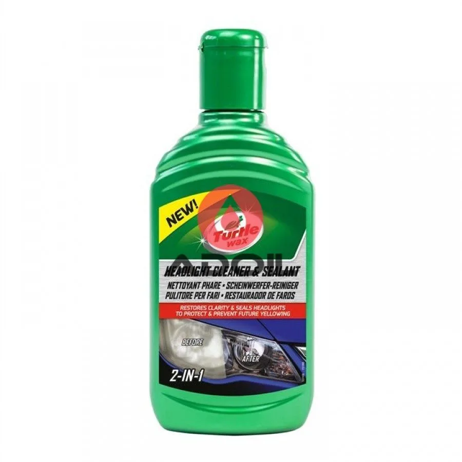Полироль для фар Turtle Wax Headlight Cleaner &amp; Sealant