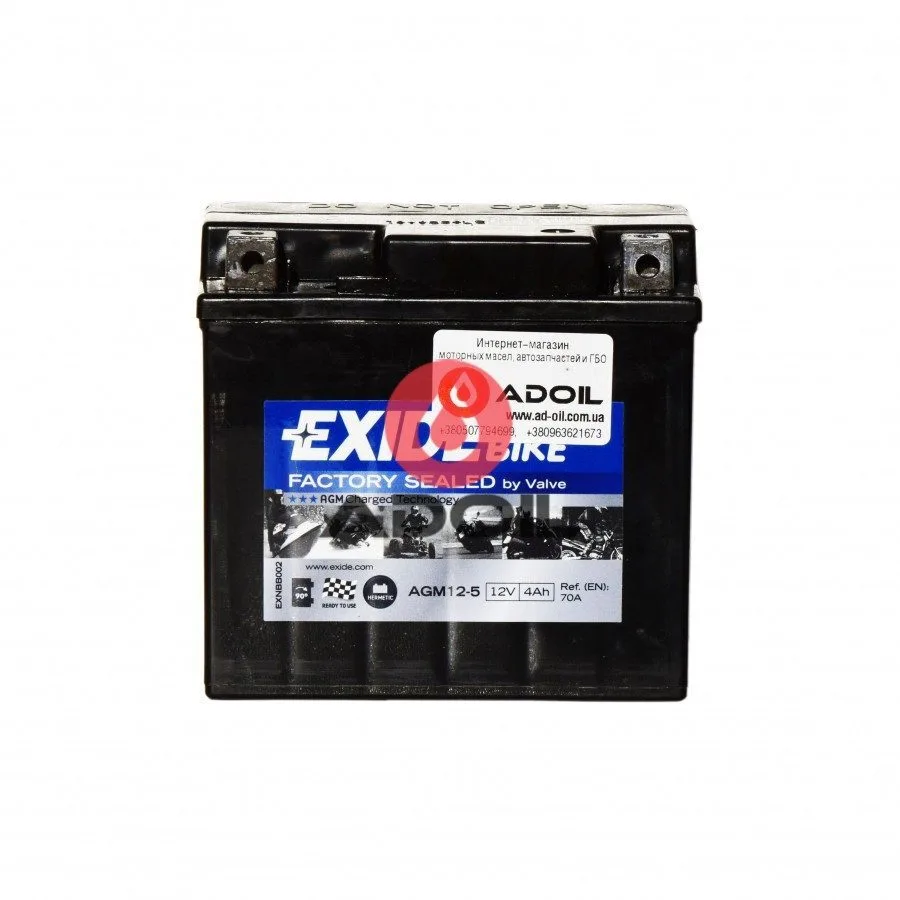 Акумулятор гелевий Exide EXIDE SLA12-5 = AGM12-5