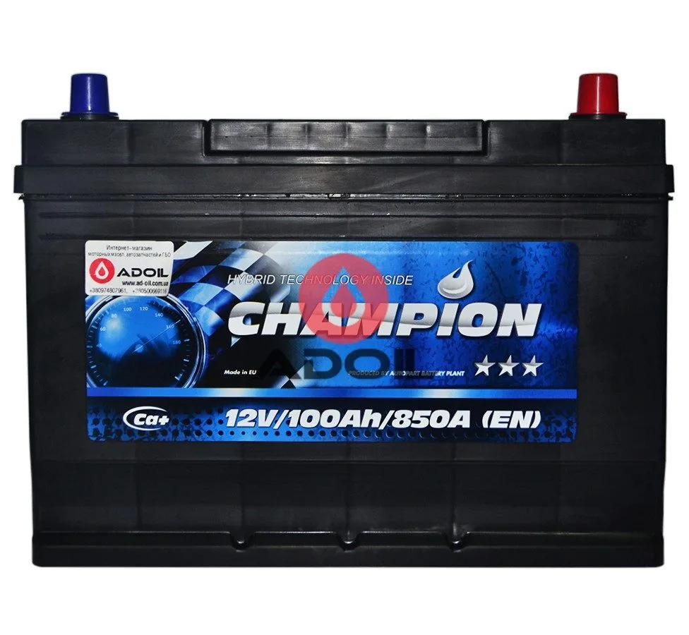Black 100Ah/12V Champion Japan Euro(0)
