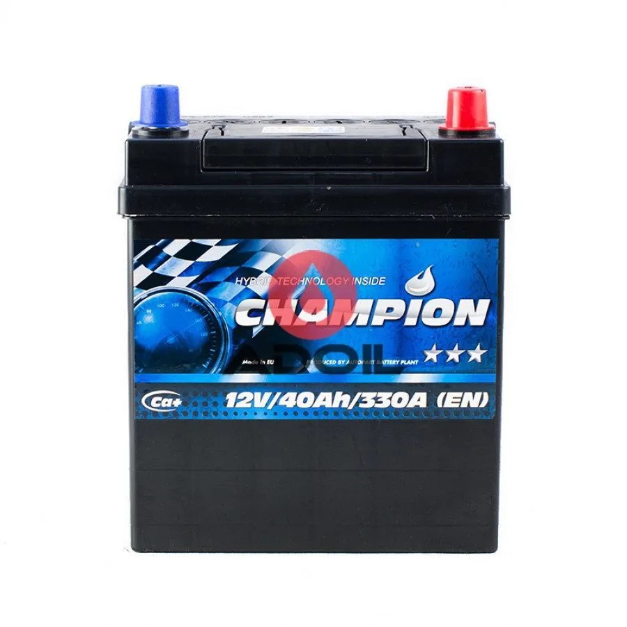 Black 40Ah/12V Champion Japan Euro(0)