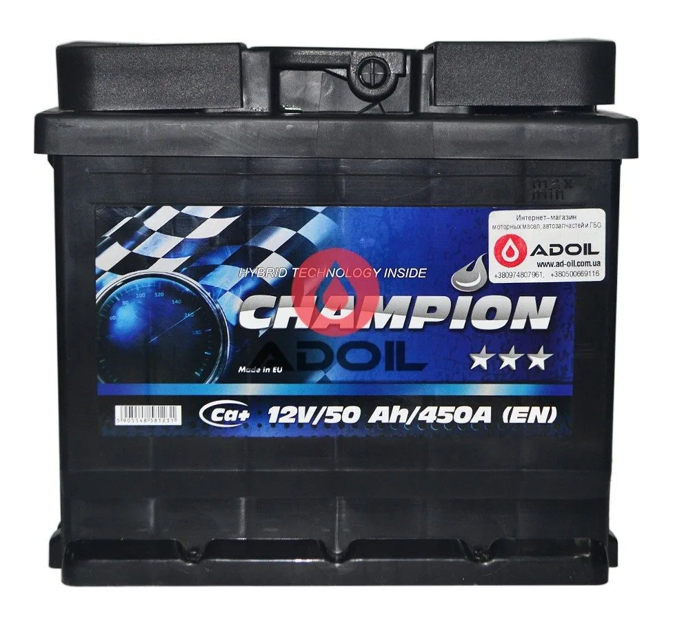 Black 50Ah/12V Champion Euro(0)