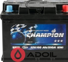 Black 60Ah/12V Champion Euro(0)