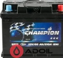 Black 60Ah/12V Champion Euro(0)