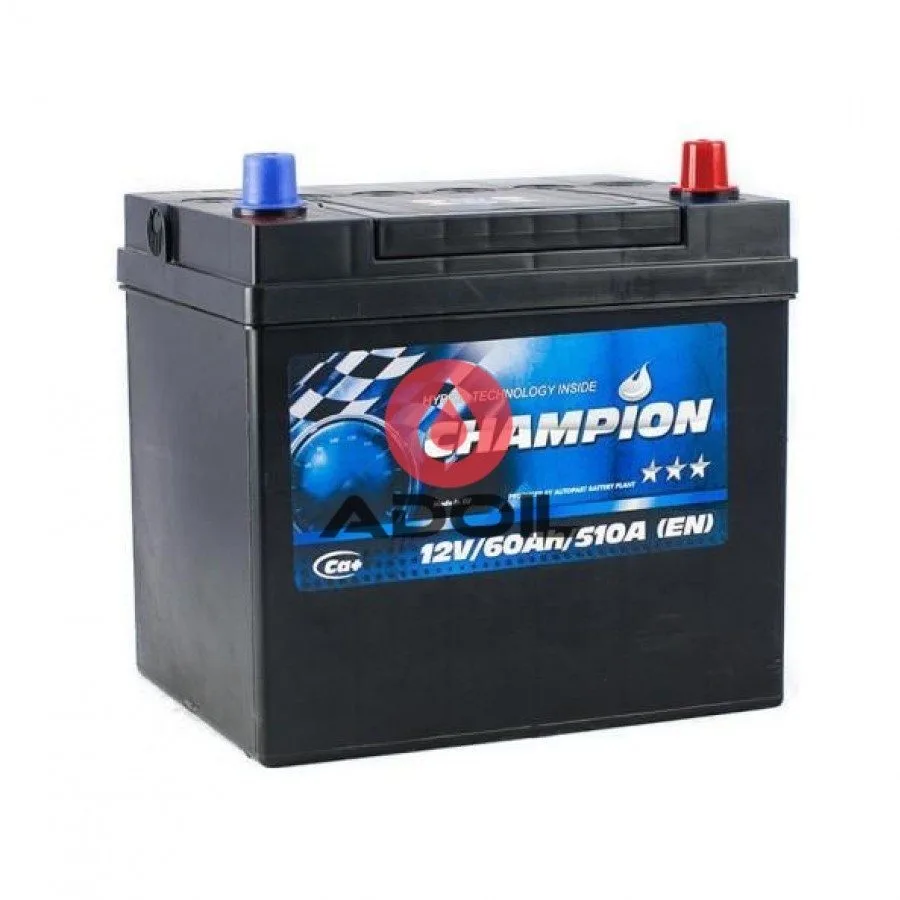 Black 60 Ah/12V Champion Japan Euro(0)