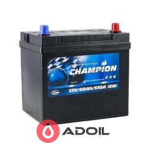 Black 60 Ah/12V Champion Japan Euro(0)