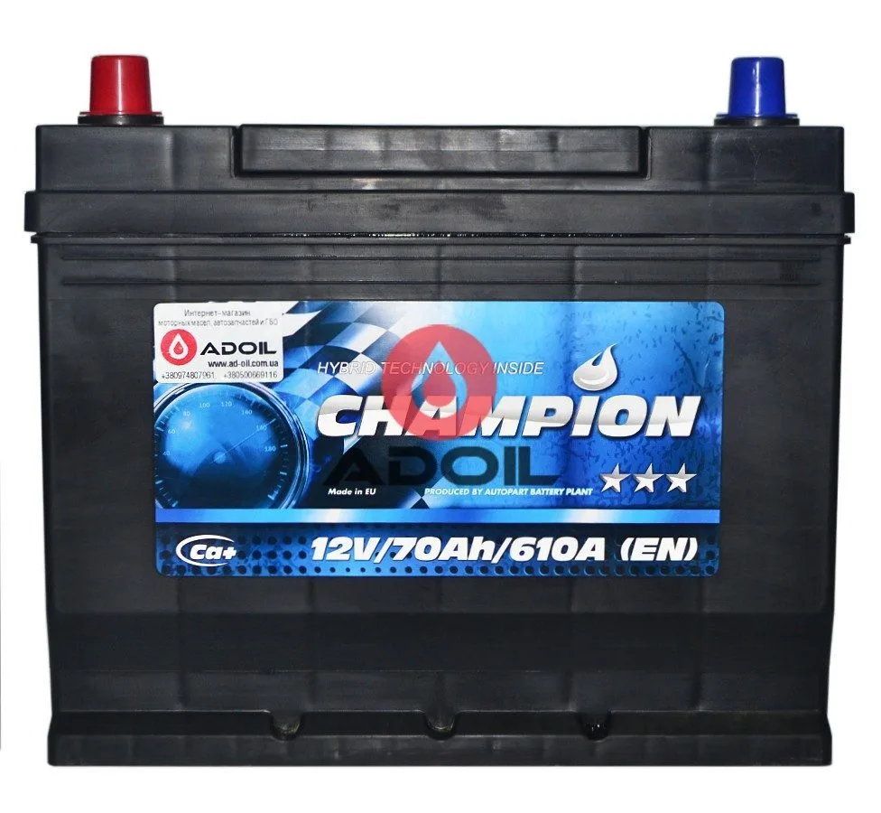 Black 70Ah/12V Champion Japan(1)