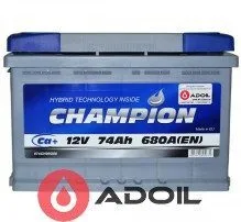 Black 74Ah/12V Champion Euro(0)