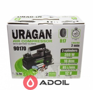 Автомобильный компрессор Uragan 90170