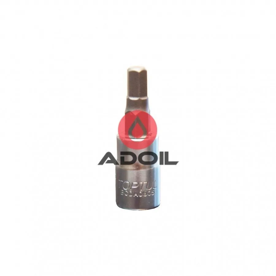 Головка с насадкой HEX 5мм 1/4" TOPTUL BCDA0805