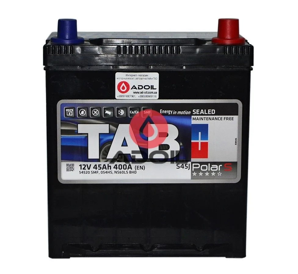 45 Ah/12V TAB Polar S (0) Euro Japan