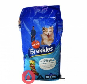 Сухий корм Brekkies Dog Salmon для собак усіх порід з лососем і овочами