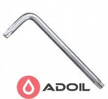 Ключ TORX Г-обр. T-30 длинный (170мм) с отверстием TOPTUL AIBE3017