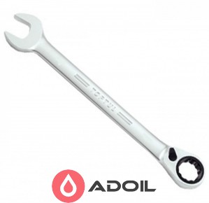 Ключ комбинированный 10мм (с трещоткой реверсивной) TOPTUL ABAF1010
