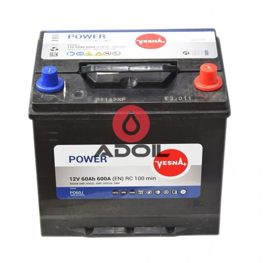60Ah/12V Vesna Japan Euro (0)