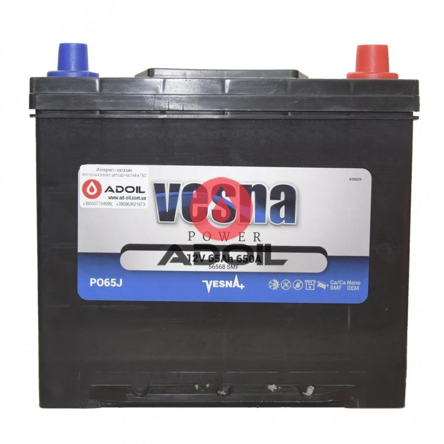 65Ah/12V Vesna Japan Euro(0)