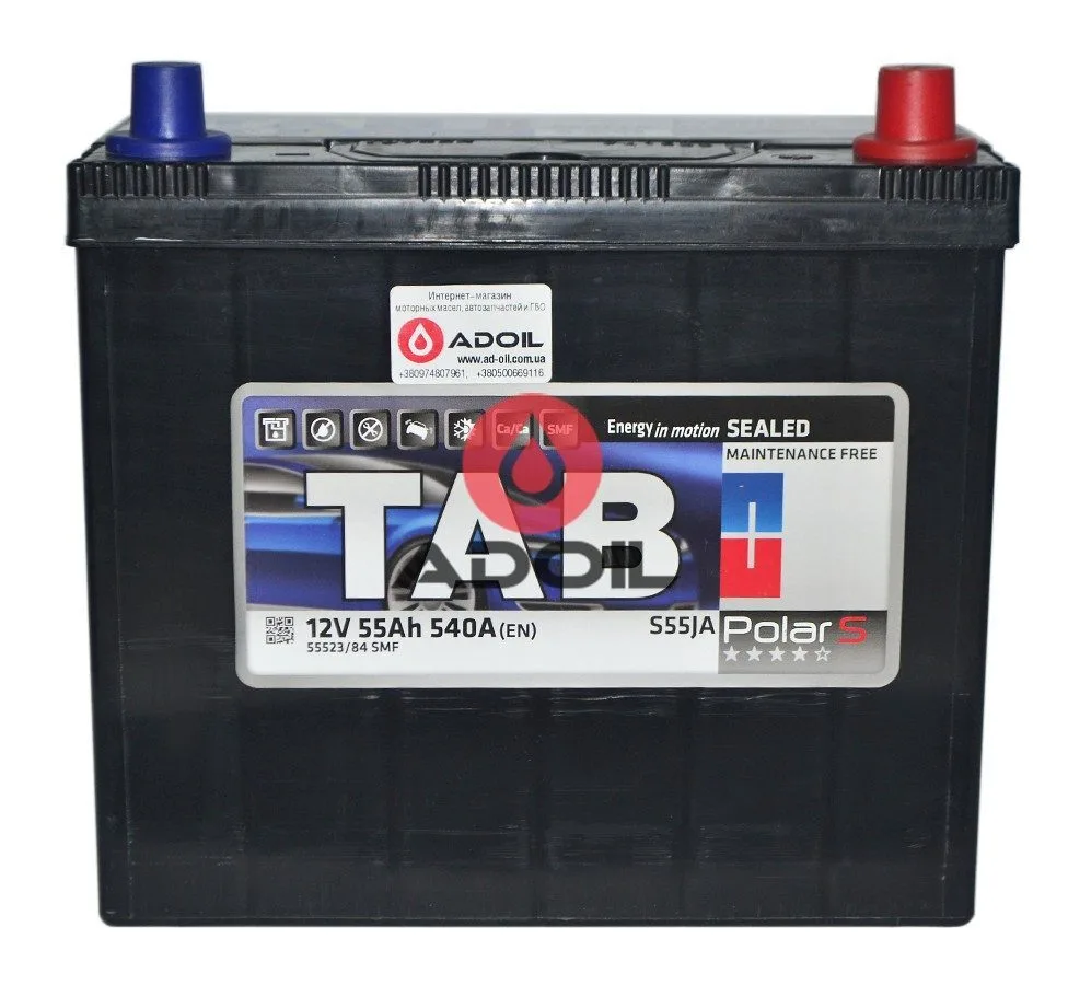 55 Ah/12V TAB Polar S (0) Euro Japan