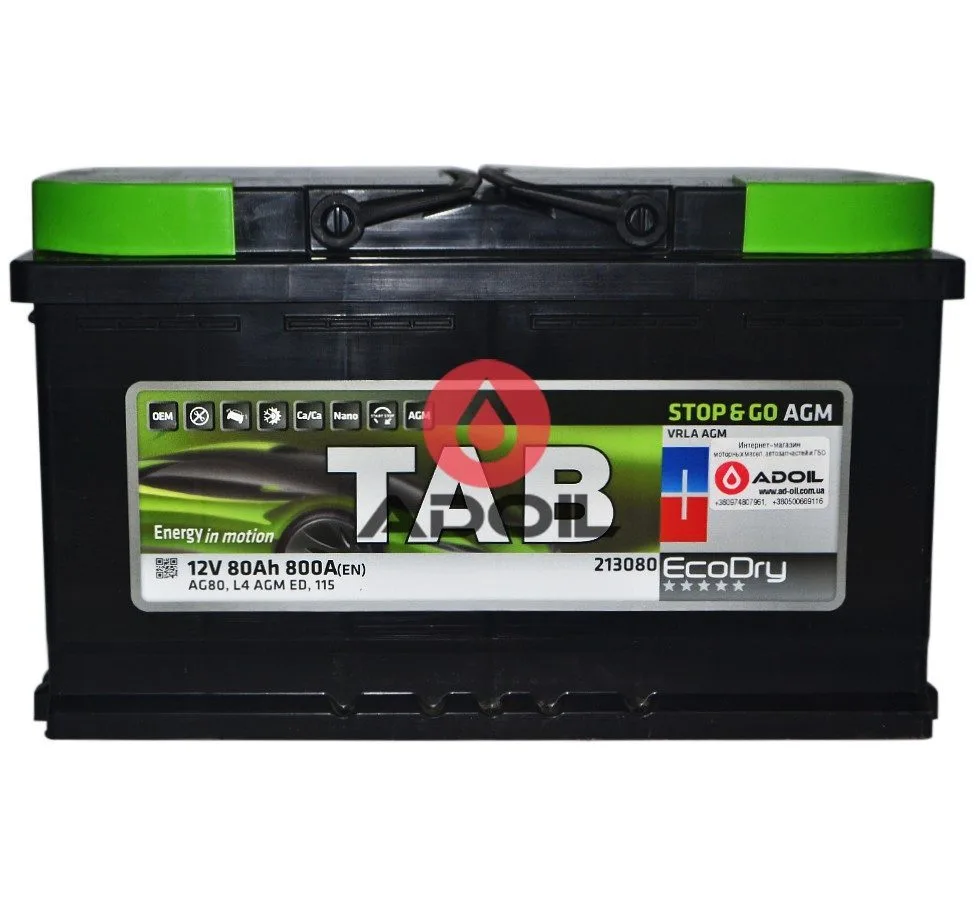 80 Ah/12V TAB AGM (0) Euro