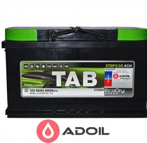 80 Ah/12V TAB AGM (0) Euro