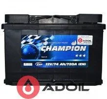 Black 74 Ah/12V Champion Euro (0)